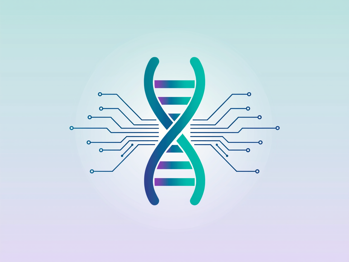 Ilustración sobre AlphaGenome Atlas de Google DeepMind