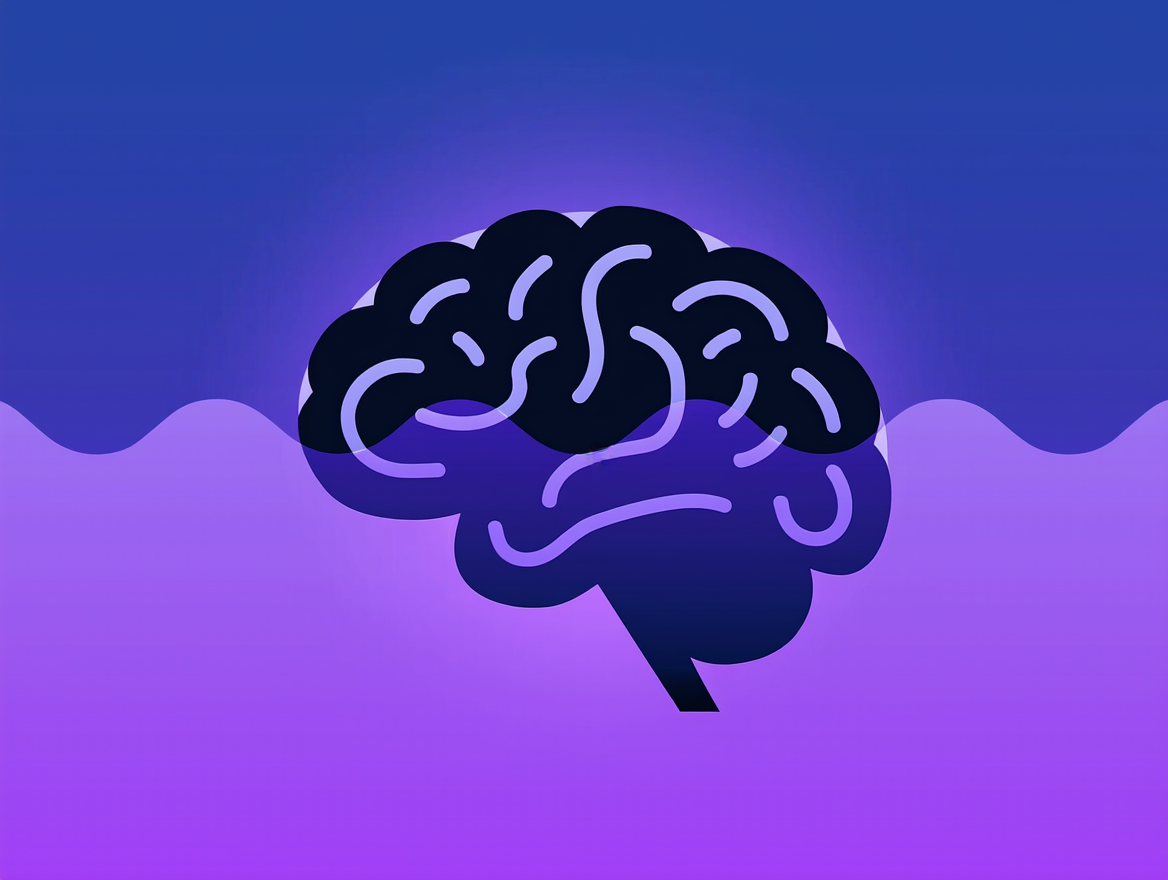 Ilustración sobre el cerebro resolviendo contradicciones visuales