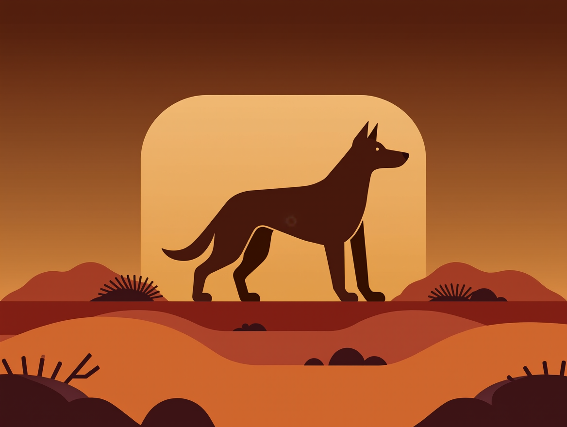 Ilustración sobre el debate en torno a la gestión de los dingos en Australia