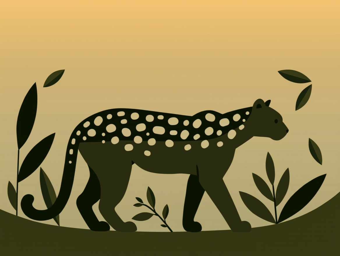 Ilustración sobre la nueva especie de gato salvaje descubierta en Bolivia