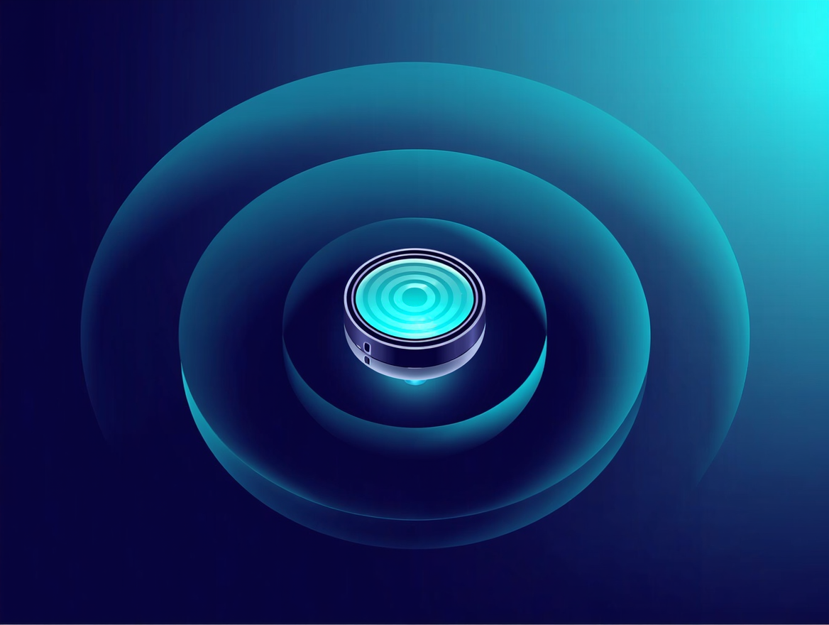 Ilustración sobre las ondas de espín fotografiadas dentro de un nanooscilador