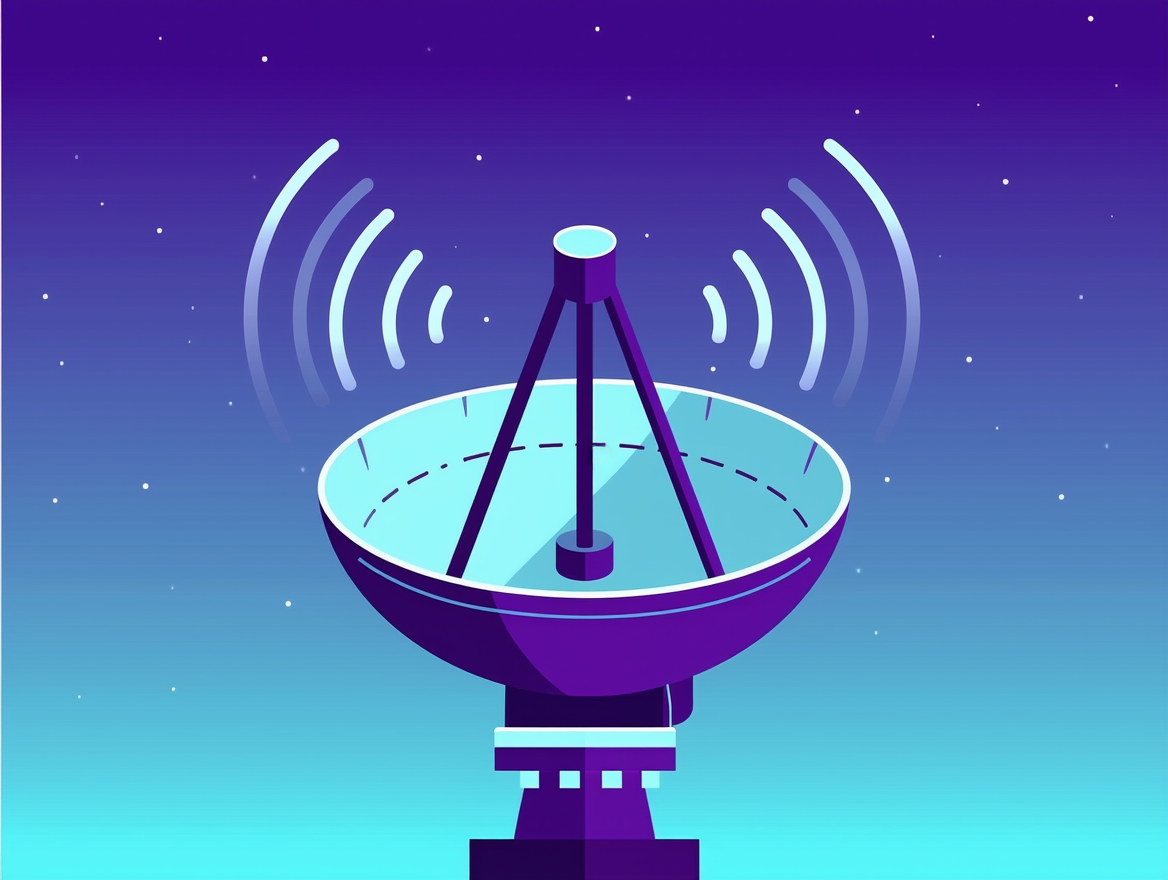 Ilustración sobre las señales de radio detectadas en un exoplaneta